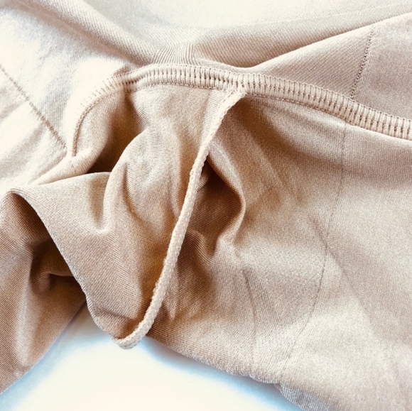 SPANX NWOT power Shaper  open gusset w bra loop holes nude high-waisted - Picture 9 of 13